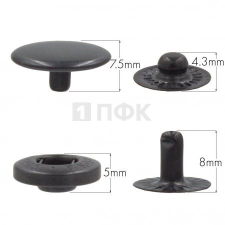 Кнопка для одежды 15мм Альфа латунь цв оксид (уп 720шт) STRONG