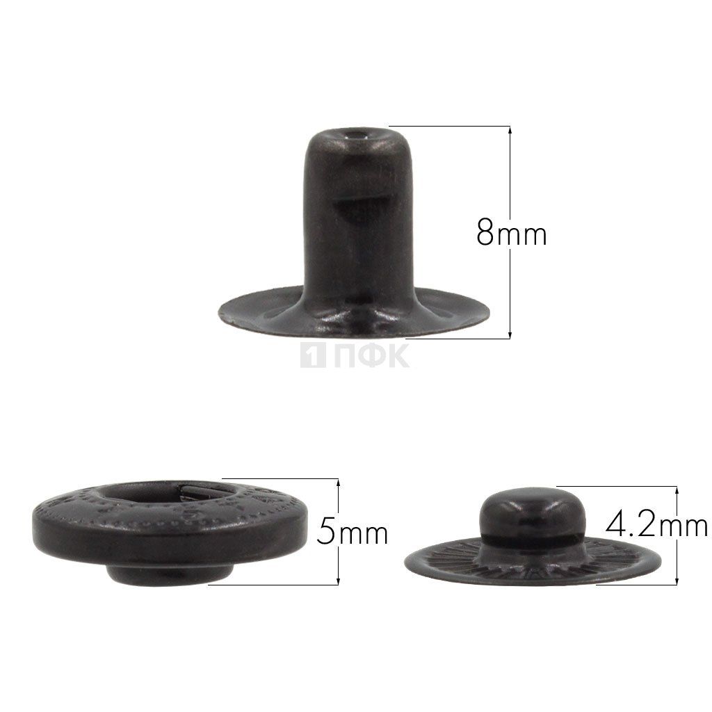 3 Части кнопки для одежды 15мм Альфа латунь цв оксид (уп 720шт) NEW STAR