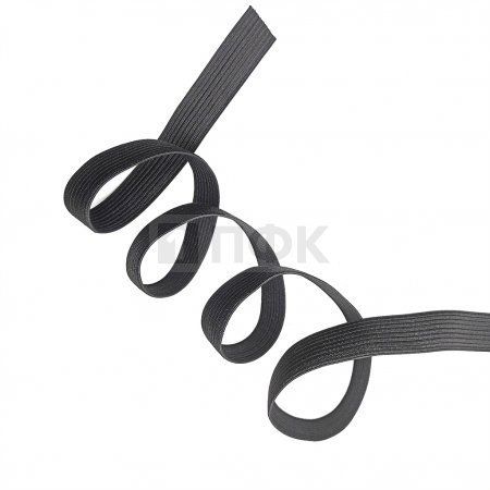 Резинка вязанная 15мм 6 гр/м цв черный (рул 40м/уп 400м) Резинка вязанная 15мм 6 гр/м цв черный (рул 40м/уп 400м)