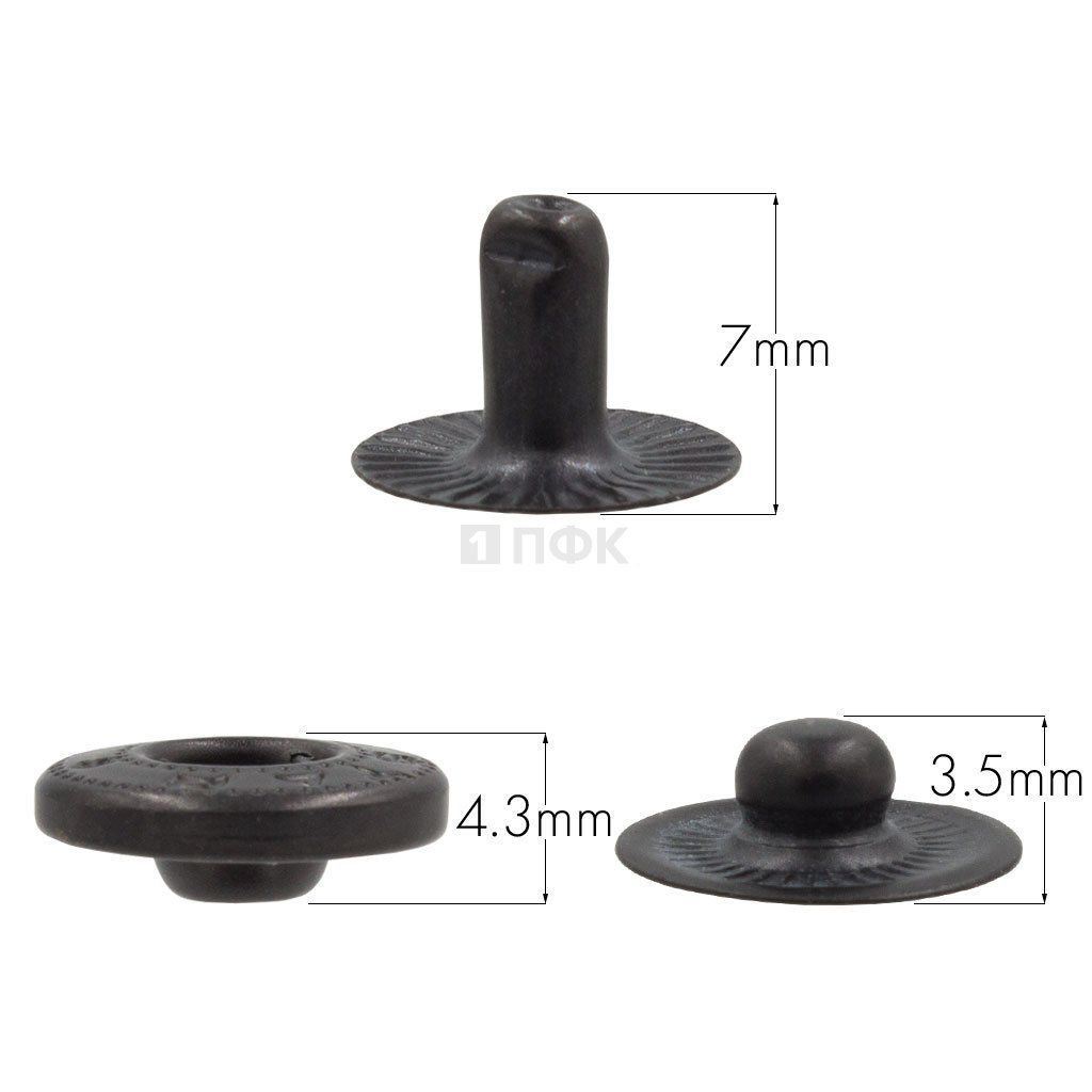 3 Части кнопки для одежды 12,5мм Альфа нерж цв оксид (уп 1440шт) NEW STAR — ПФКР 3 Части кнопки для одежды 12,5мм Альфа нерж цв оксид (уп 1440шт) NEW STAR