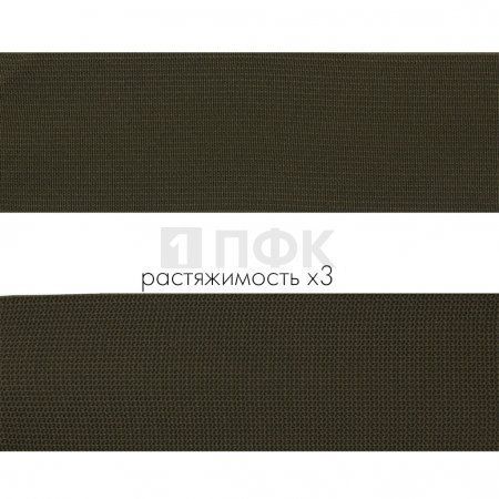 Резинка тканая 40мм 25,90 гр/м цв хаки (уп 40м/320м) РБ