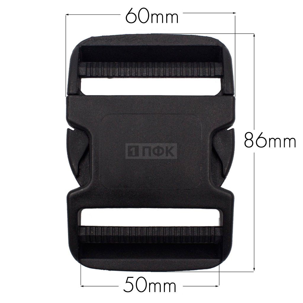 Фастекс Ф-50 (защелка-трезубец) ПФЛ 50мм цв черный (уп 1000шт) — ПФКР Фастекс Ф-50 (защелка-трезубец) ПФЛ 50мм цв черный (уп 1000шт)