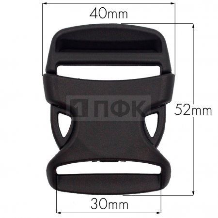 Фастекс Ф-30/6 (защелка-трезубец) ПП 30мм цв черный (уп 1000шт) Фастекс Ф-30/6 (защелка-трезубец) ПП 30мм цв черный (уп 1000шт)