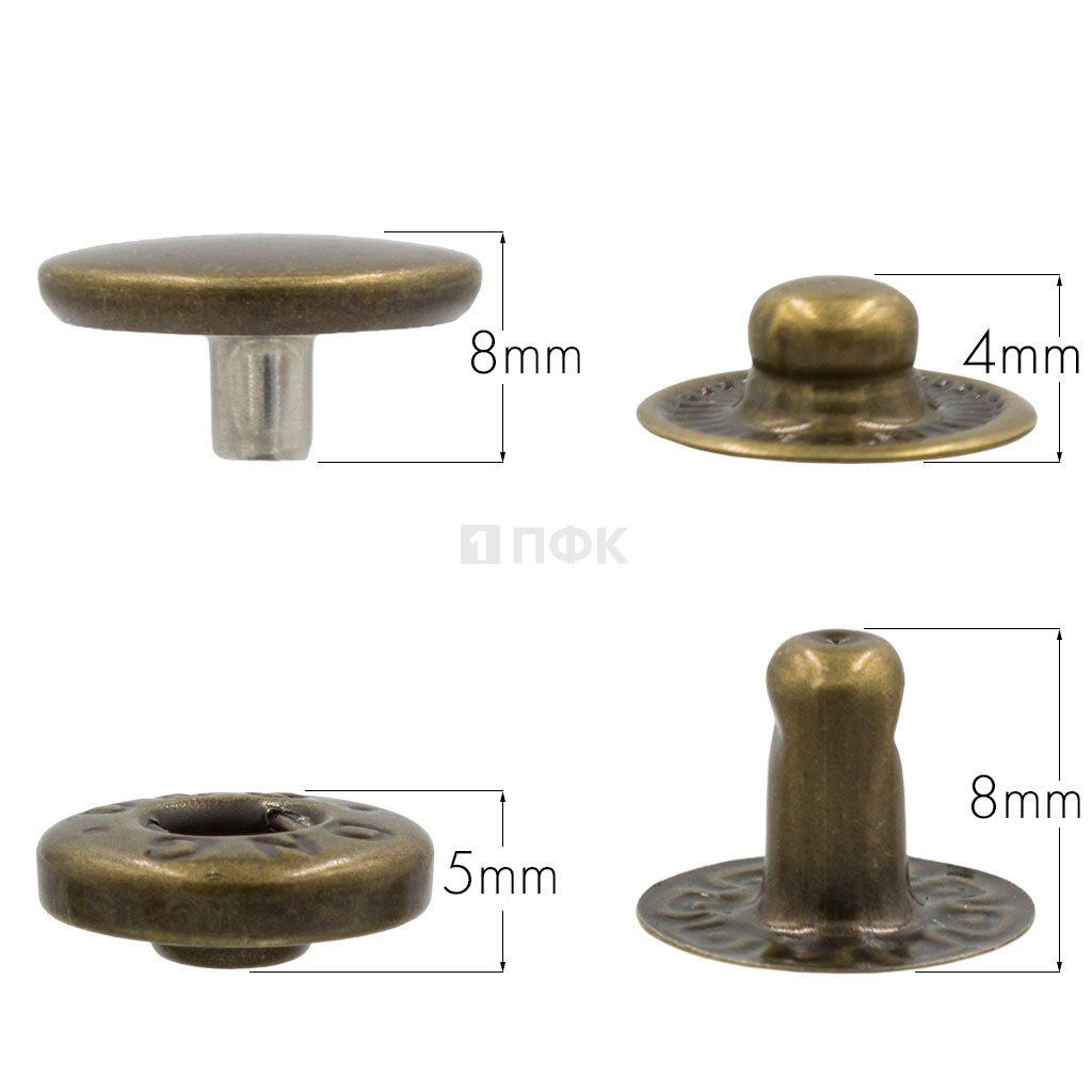 Кнопка для одежды 15мм Альфа нерж цв антик (уп 720шт) DNG — ПФКР Кнопка для одежды 15мм Альфа нерж цв антик (уп 720шт) DNG