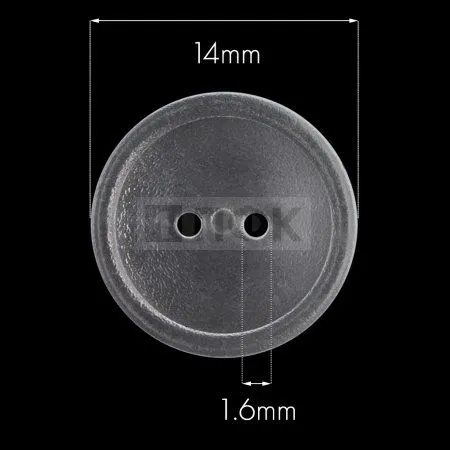 Пуговица КЛ 14-2 ПС 14мм цв стекло (уп 1000шт)