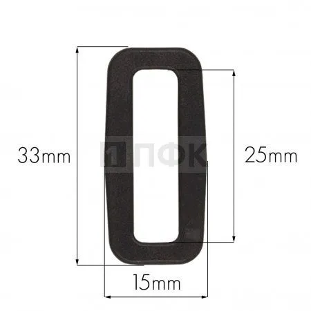 Пряжка-рамка Р-25(ОЩ-25) ПФЛ 25мм цв черный (уп 1000шт/10000шт) Пряжка-рамка Р-25(ОЩ-25) ПФЛ 25мм цв черный (уп 1000шт/10000шт)