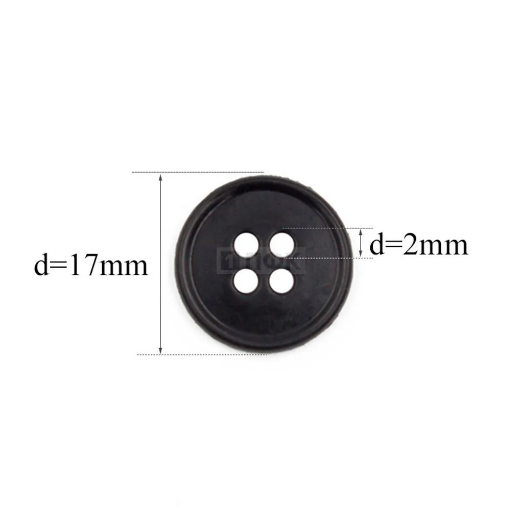 Пуговица КЛ 17-4 ПА 17мм цв в ассортименте (уп 1000шт)