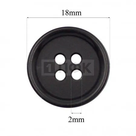 Пуговица 51400-18 ПА 18мм цв черный (уп 1000шт) Пуговица 51400-18 ПА 18мм цв черный (уп 1000шт)
