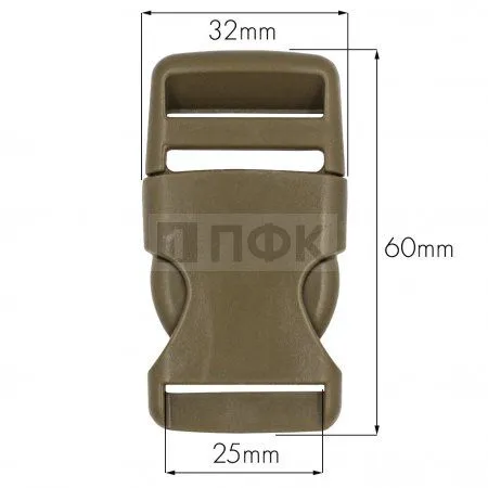 Фастекс A-25 (защелка-трезубец) ПФЛ 25мм цв койот (уп 1000шт)